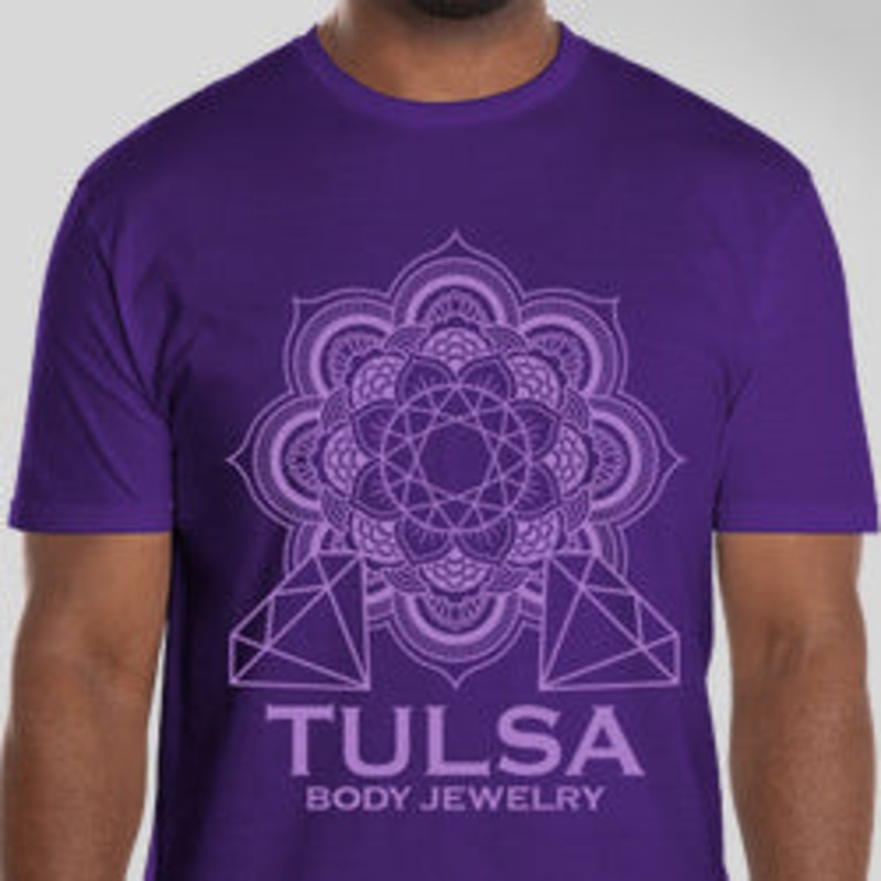 Tulsa Body Jewelry T-shirt Small Charcoal Gray