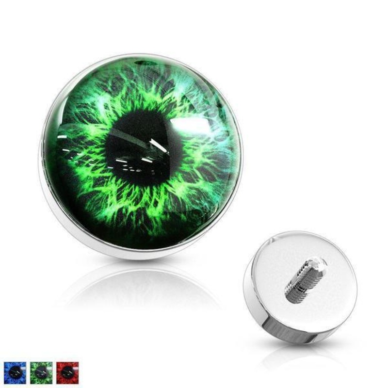 Eyeball Dermal Top 14G Blue