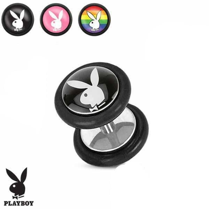 PLAYBOY Logo Fake Plug Rainbow (Single)