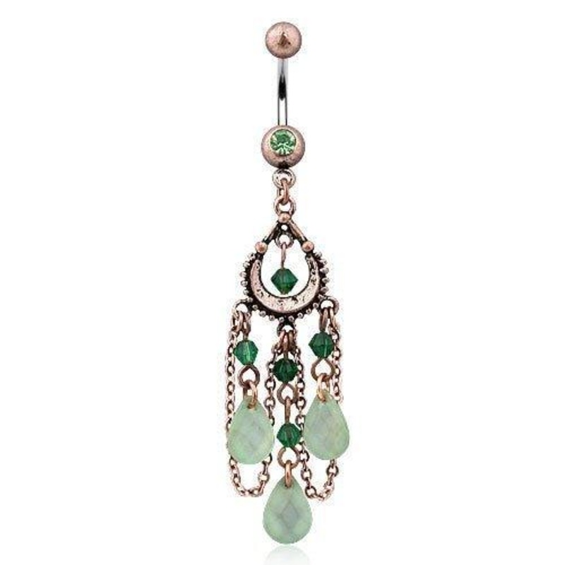 Boho Gem and Bead Belly Bar