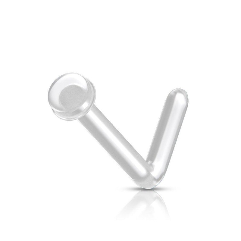 Pair Bioflex L Bend Nose Retainer 20G 18G 20G