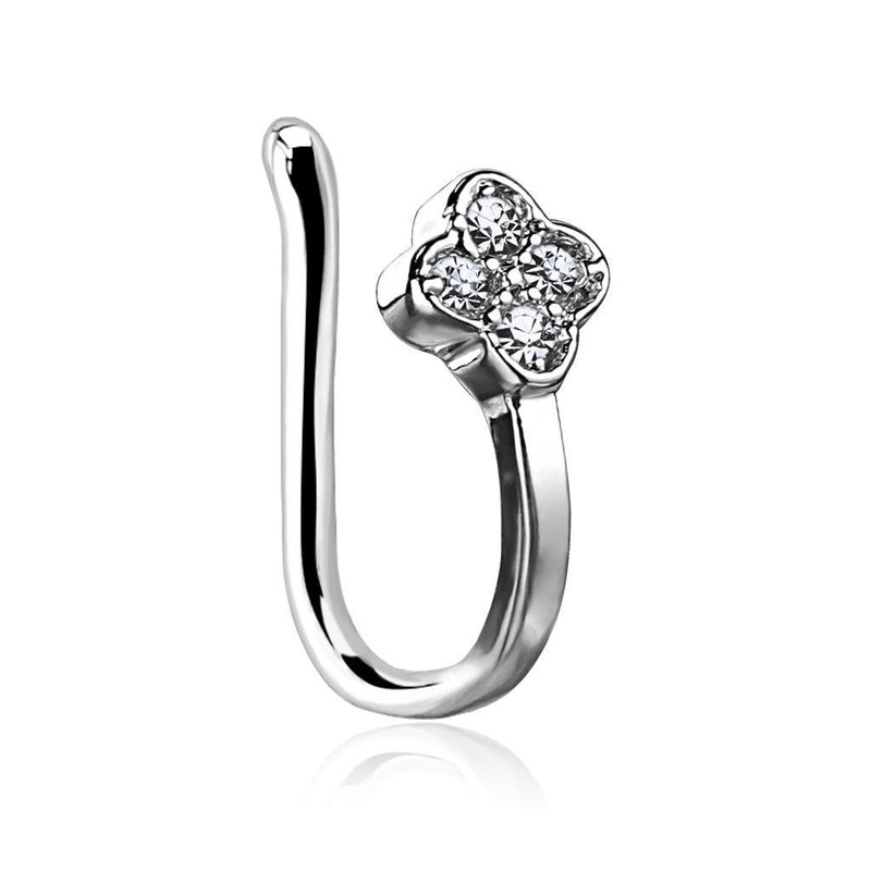 Flower Non-Piercing Nose Ring