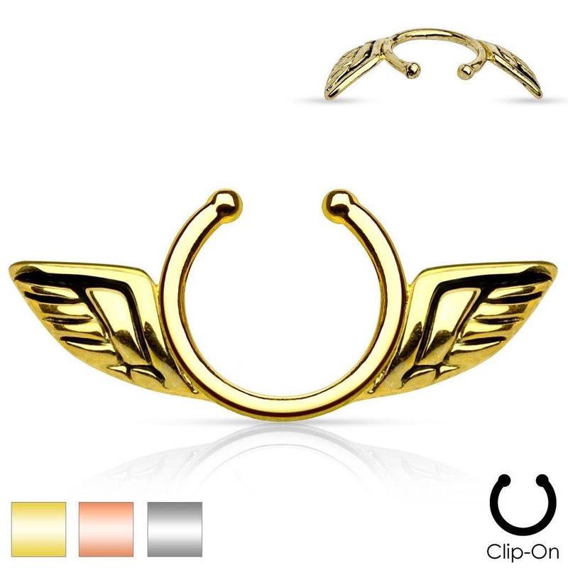 Non-Piercing Wings Nipple Shield Gold (Single)