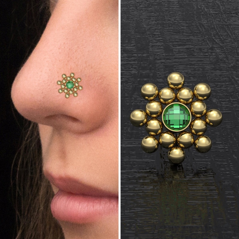 CZ Nose Stud Screw