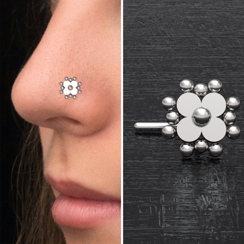 Nose Stud Ring Surgical Steel