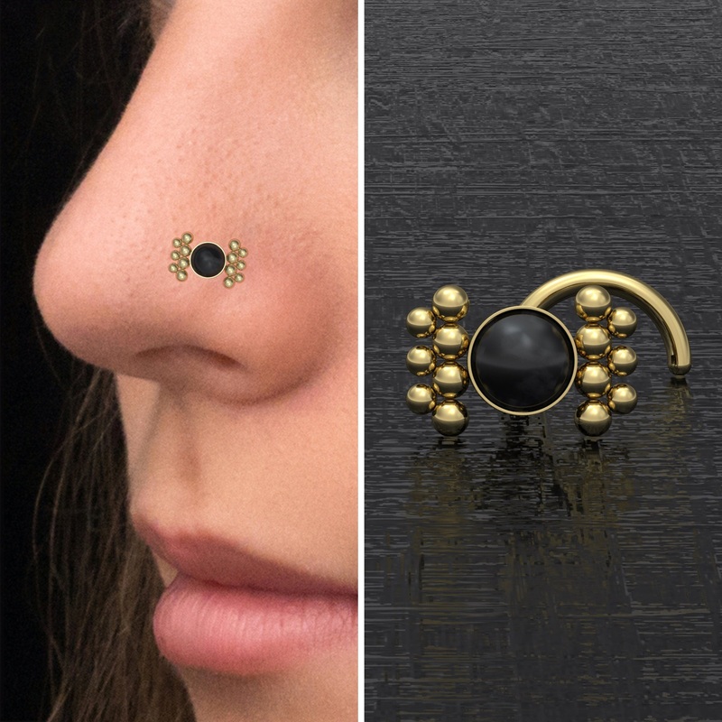 Onyx Nose Stud Screw
