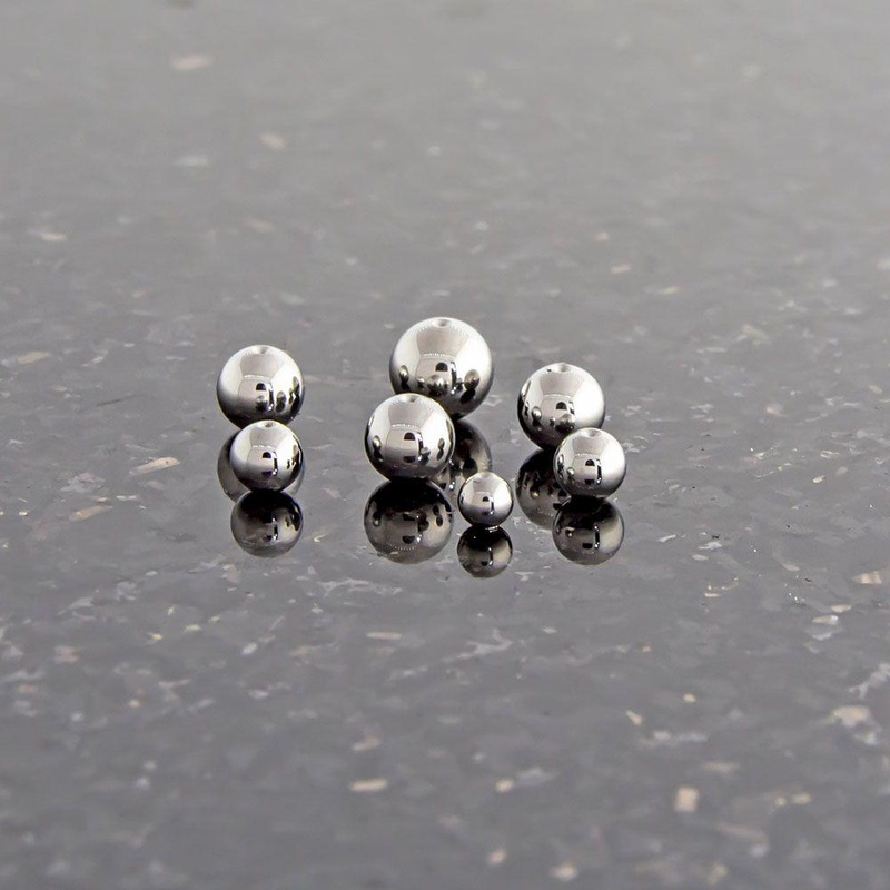 Steel Captive Beads – 1 Piece #SPLT#50 . Head Size: 3mm Jewelry: HIGH POLISH