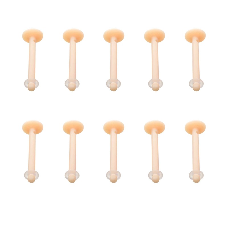 10pcs in a pack Opaque Retainers – 1 Pack 14G (1.6mm) Length/Inner Diameter: 5/8″ (16mm)