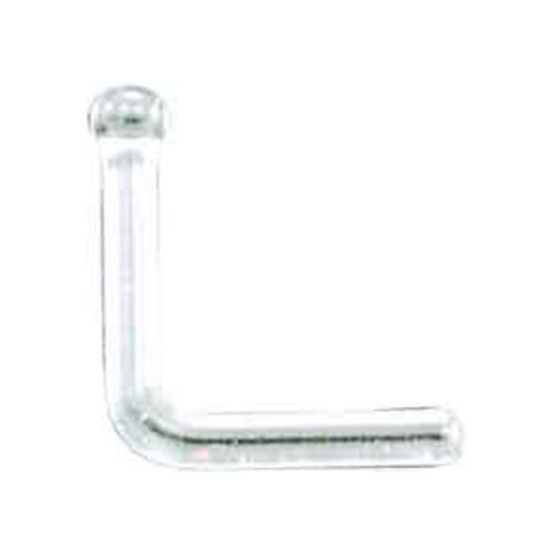 1.2mm Glass Nose Jewelry / L-Shaped Nose Retainer – 1 Piece 16G (1.2mm) Length : 1/4″ (6mm)