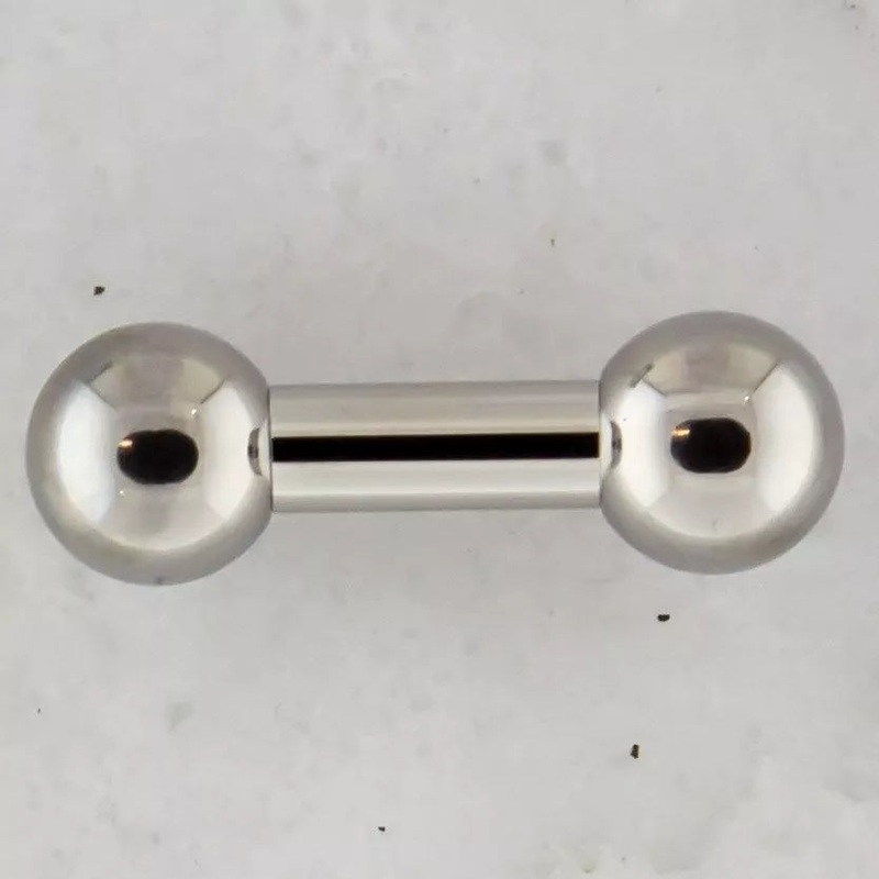 4G Internally Threaded Straight Barbell – 1 Piece 4G (5mm) Length: 1/2″ (12.7mm) | Ball-Size: 10mm
