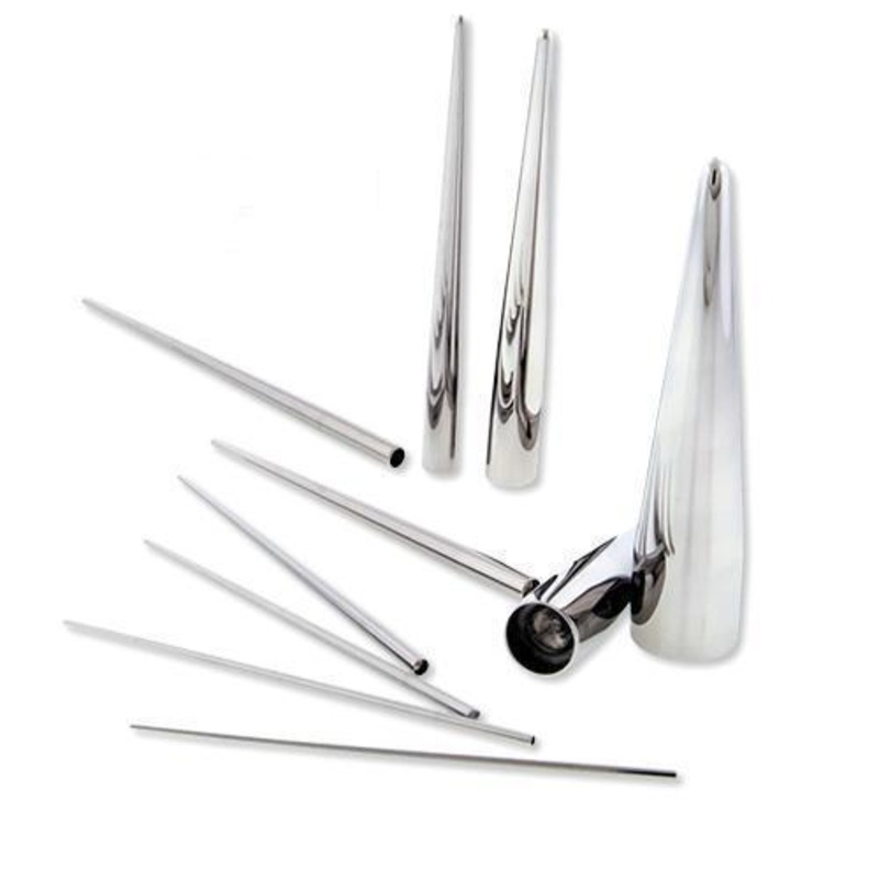Titanium Externally Measured Insertion Taper 2″ – 1 Piece 00G (10mm) Length : 2″ (50mm)