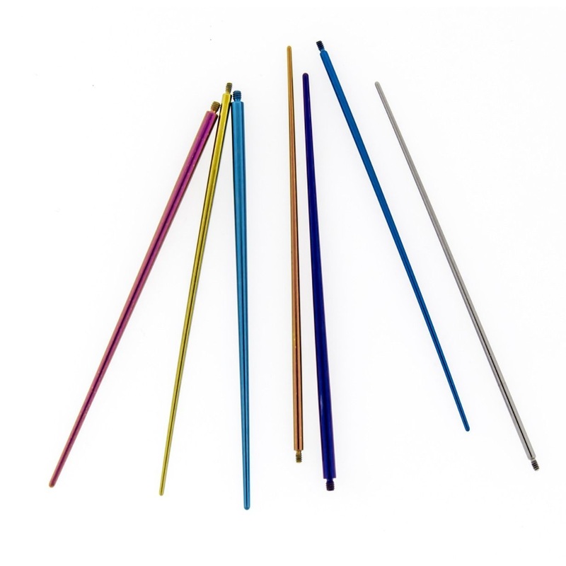 Titanium Insertion Taper For Internally Threaded Jewelry 2″ – 1 Piece – Special 10G (2.6mm) Length : 2″ (50mm) HIGH POLISH