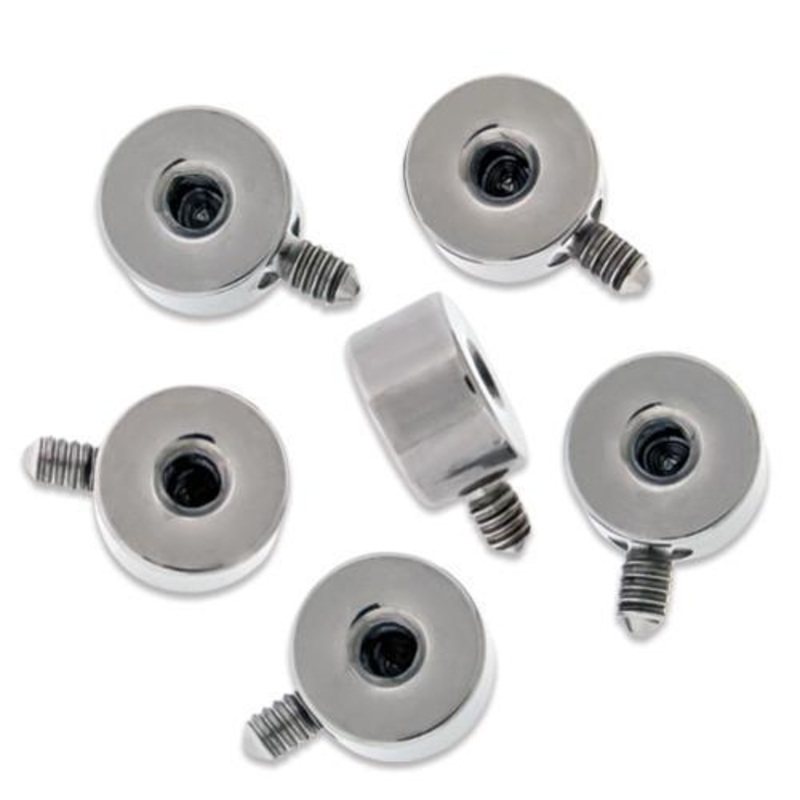 4mm Titanium Threaded Disc – 1 Piece 14G (1.6mm) Ball-Size : 4mm