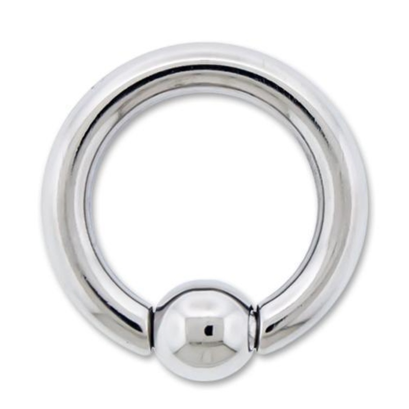 8G Titanium Captive Bead Ring – 1 Piece 8G (3.26mm) Inner Diameter: 1/2″ (12.7mm) | Ball-Size: 6mm