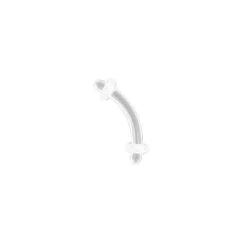 Belly Curve Retainer / Navel Curve Retainer – 1 Piece #SPLT#6 14G (1.6mm) Length : 3/8″ (10mm)