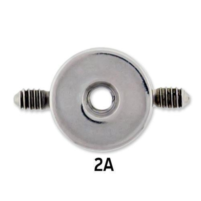 Double Multithread Disc – 1 Piece 14G (1.6mm) Ball-Size : 4mm 2A