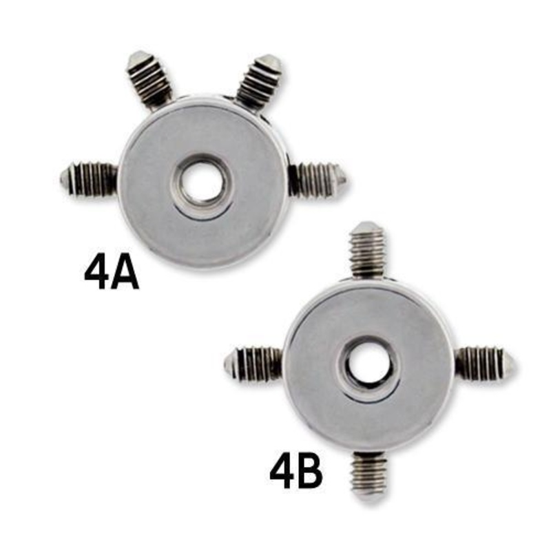 Quadruple Multithread Disc – 1 Piece 14G (1.6mm) Ball-Size : 4mm 4A (position 9-11-1-3)