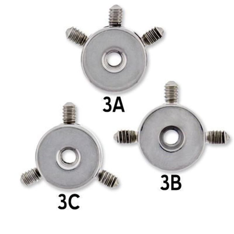 Triple Multithread Disc – 1 Piece 14G (1.6mm) Ball-Size : 4mm 3A (position 10-12-2)