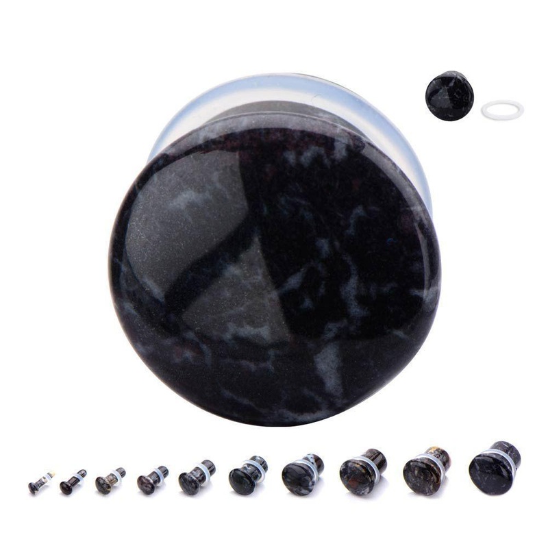 Single Flare Bloodstone Plugs – 1 Pair 0G (8mm)