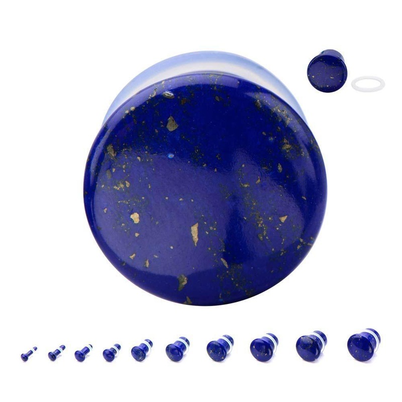 Single Flare Lapis Plugs – 1 Pair 00G (10mm)