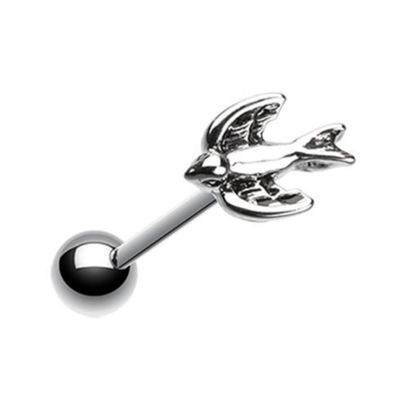 Classic Sparrow Tongue Barbell 14G (1.6mm) Length: 5/8″ (16mm)