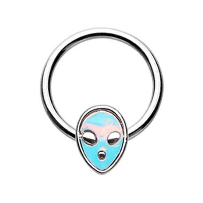 Alien Revo Head Captive Bead Ring 16G (1.2mm) Inner Diameter: 3/8″ (10mm)