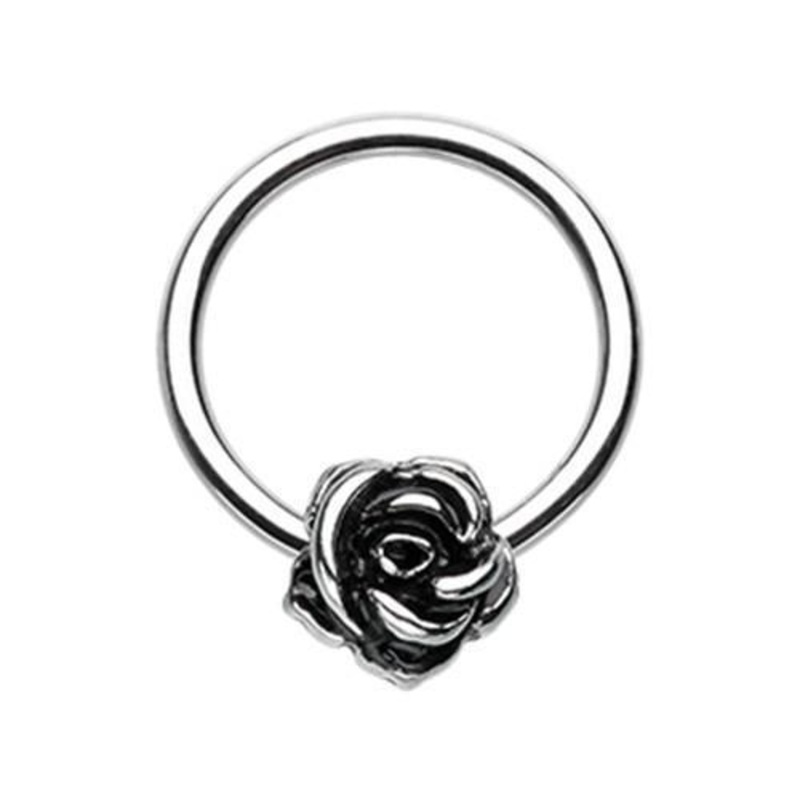 Rose Petal Captive Bead Ring 16G (1.2mm) Inner Diameter: 3/8″ (10mm)