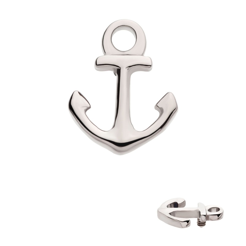 Titanium Internally Threaded Anchor Cartilage Replacement Top – 1 Piece . Ball-Size: Top: 8.2mm (L) x 6.5mm (W) x 1.2mm (H)