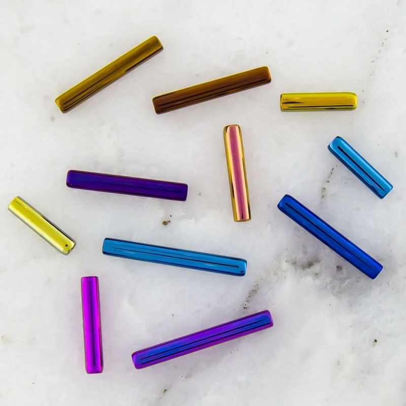 Yellow Titanium Straight Barbell Post Only – 1 Piece – Special 10G (2.6mm) Length: 1/2″ (12.7mm) Yellow