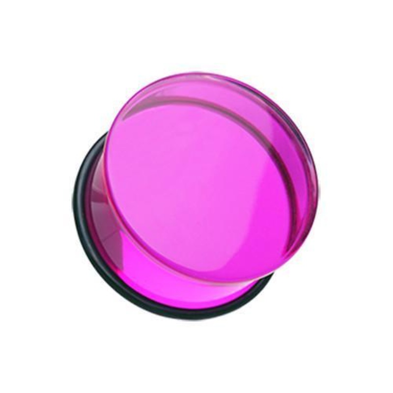 Purple Acrylic Single Flared Ear Gauge Plug – 1 Pair 00G (10mm)