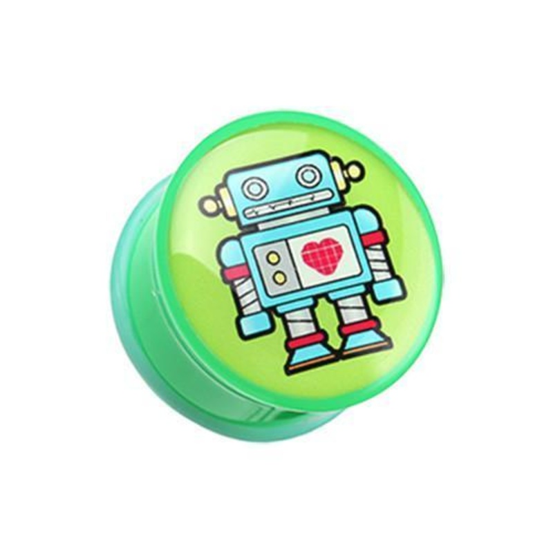 Rescue Robot Single Flared Ear Gauge Plug – 1 Pair 00G (10mm)