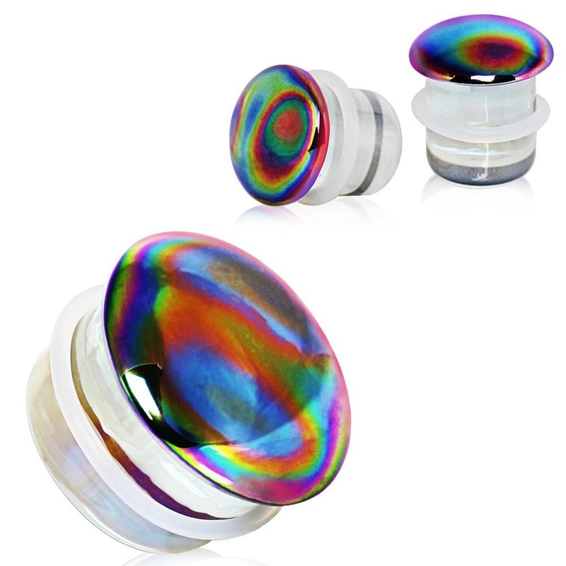 Aurora Glass Single Flare Plug – 1 Piece 00G (10mm)