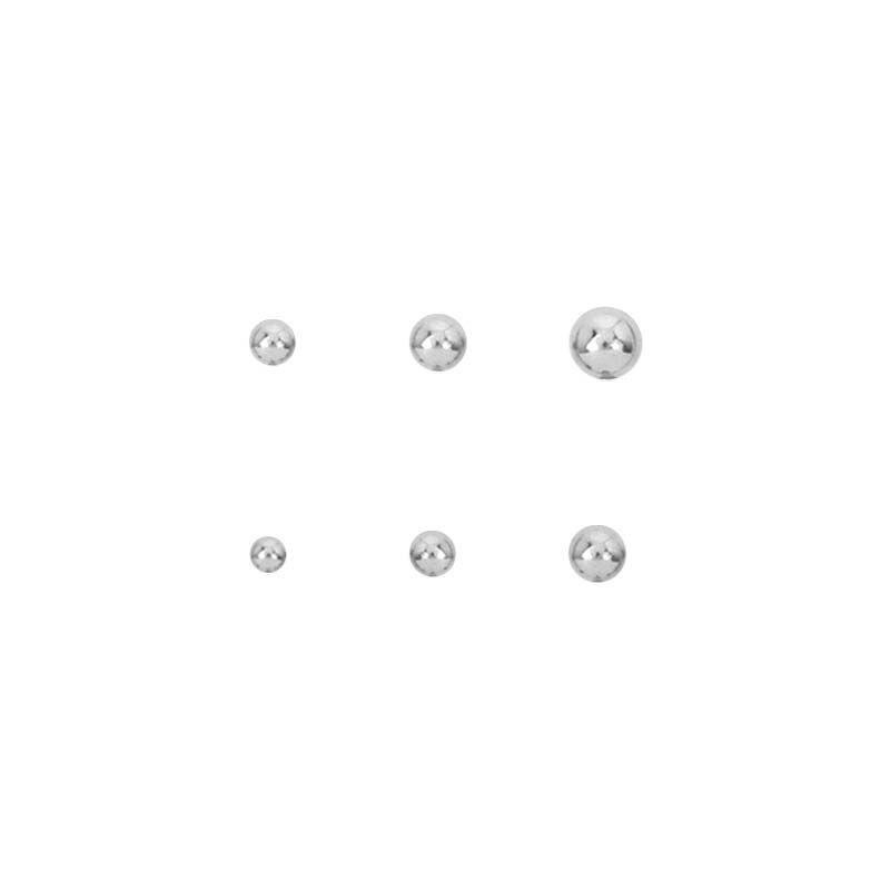 Surgical Steel Threaded Ball.Replacement Parts. sbvtbs-45 14G (1.6mm) Ball-Size: 4mm ball