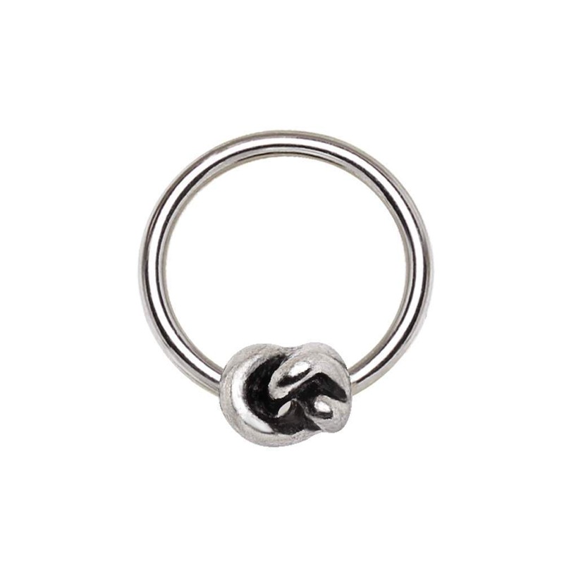 Love Knot Captive Bead Ring 16G (1.2mm) Inner Diameter: 3/8″ (10mm)