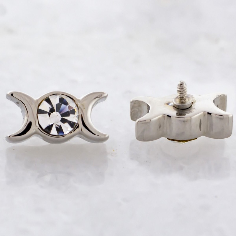 16g 18g Crescent Moon Head Replacement Head – 1 Piece 16G (1.2mm) . Jewelry: HIGH POLISH