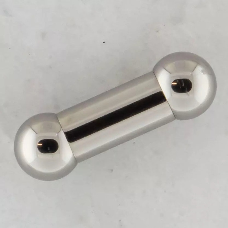 0g Internally Threaded Straight Barbell – 1 Piece 0G (8mm) Length: 1/2″ (12.7mm) | Ball-Size: 10mm