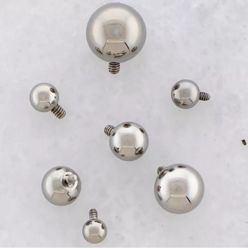 16g/18g 14g Internally Threaded Replacement Balls – 1 Piece #SPLT#12 14G (1.6mm) Head Size: 3mm