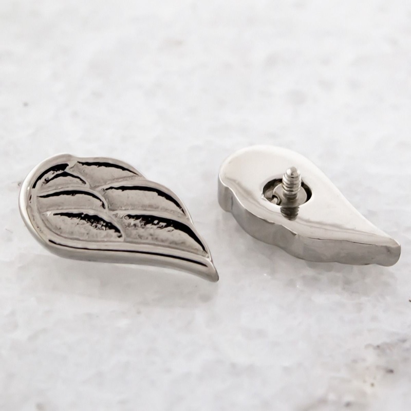 16g/18g Internally Threaded Replacement Head w/ Wing – 1 Piece 16G (1.2mm) . Jewelry: HIGH POLISH