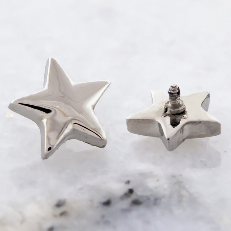 16g/18g Internally Threaded Star Replacement Head – 1 Piece 16G (1.2mm)