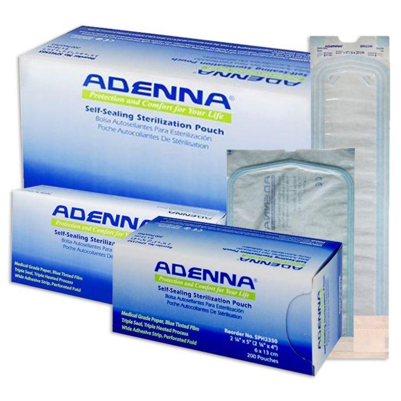 Adenna Self-Sealing Sterilization Pouches – 1 Box 2.25″x2.75″