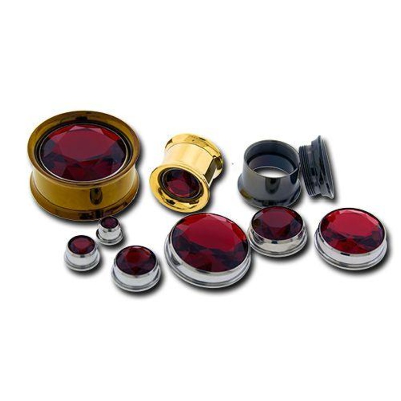Red SWAROVSKI Gem Insert  – 1 Piece #SPLT#2 00G (10mm) . Gem: ReD