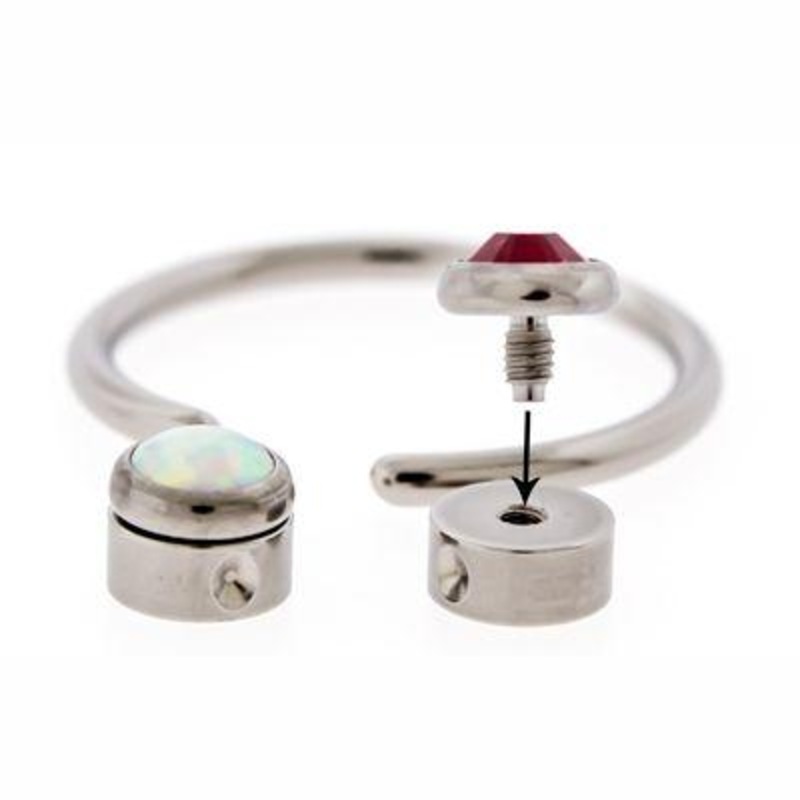 Titanium Captive Disc w/ Threaded Hole – 1 Piece 14G (1.6mm) Head Size: 3mm