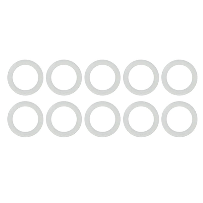 Pack of 10 Clear Silicone Body Jewelry O-Rings 1mm (0.04)