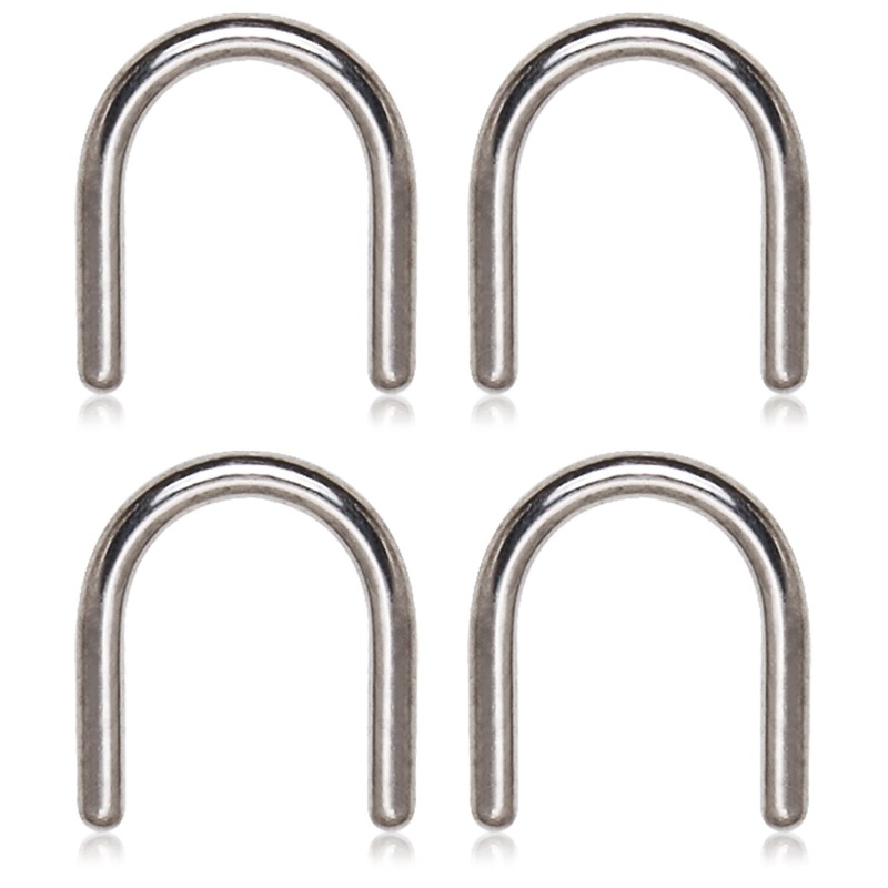 Set of 4 Septum Retainers – G23 Implant Grade Titanium