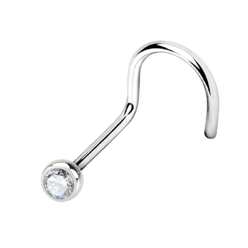 Press Fit 2mm Crystal Nose Screw – G23 Implant Grade Solid Titanium