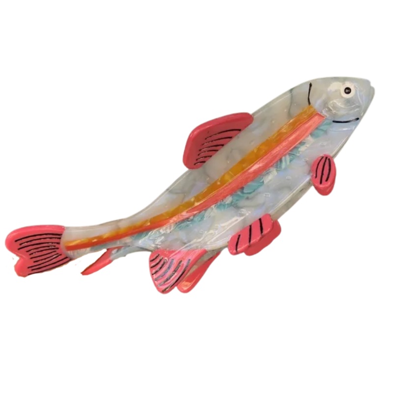 Acrylic Fish Claw Hair Clip Pink