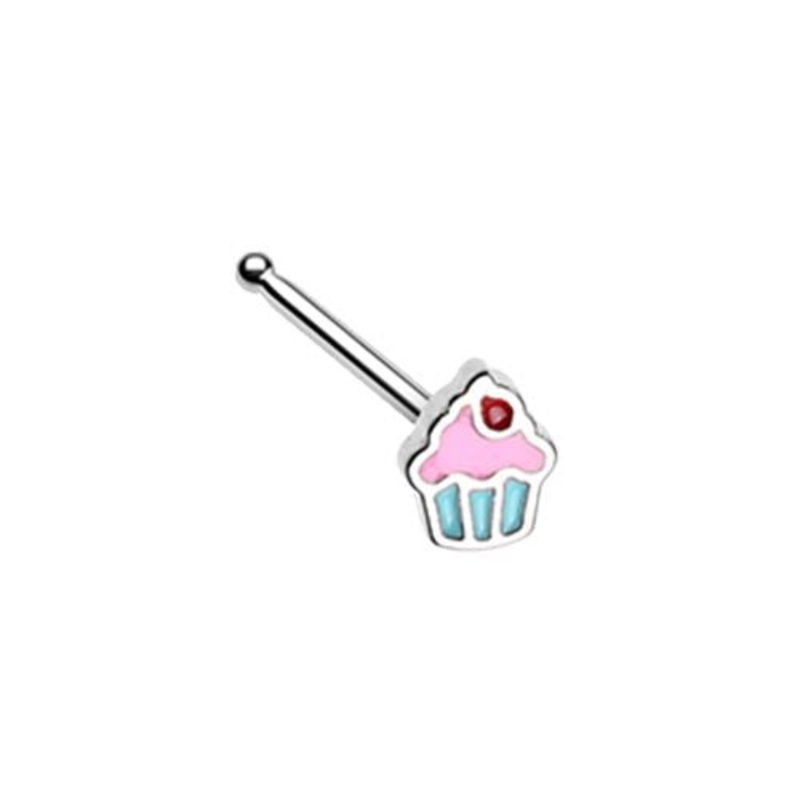 Cotton Candy Cupcake Nose Bone Stud – Stainless Steel