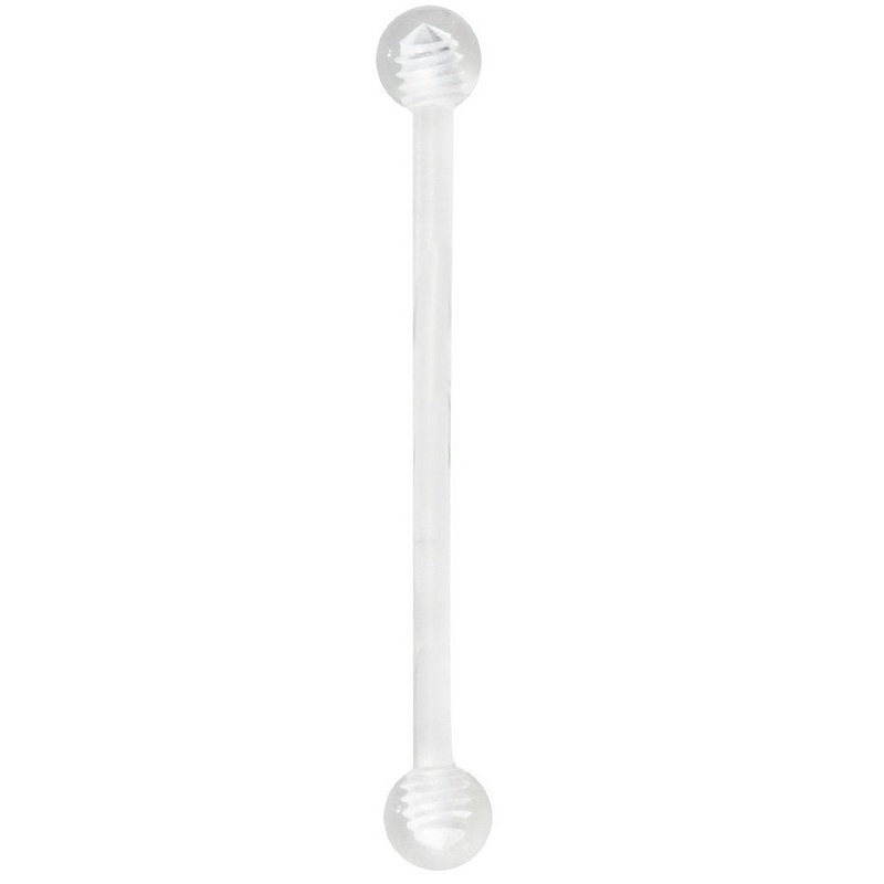 Pregnancy Maternity Flexible Nickel and Allergy Free Belly Button Threaded Retainer 1.6mm (14GA) 30mm (1 3/16″)