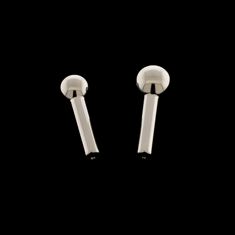 10G Titanium Threadless Barbell 10G (2.5mm) 10mm (3/8″) 5mm