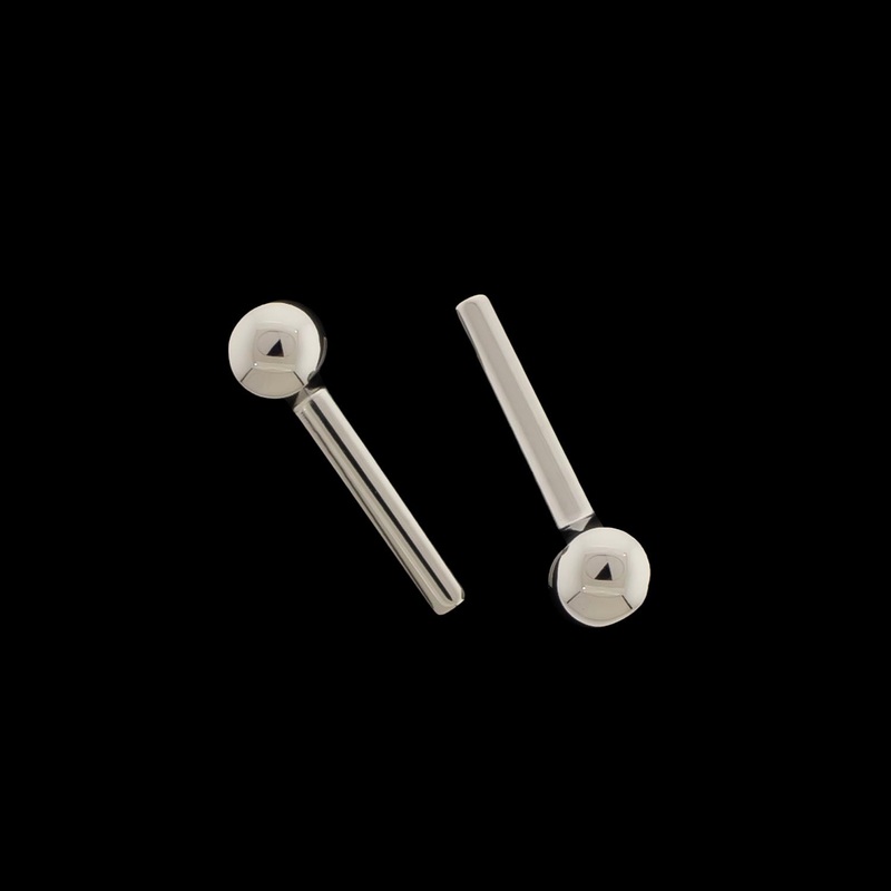 12G Titanium Threadless Barbell 12G (2mm) 10mm (3/8″) 5mm
